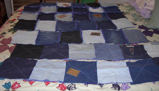 rag quilt layout