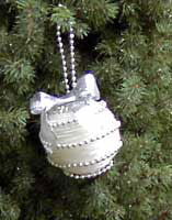 Pearl Ball Christmas Ornament