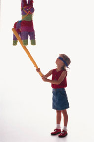 girl with pinata